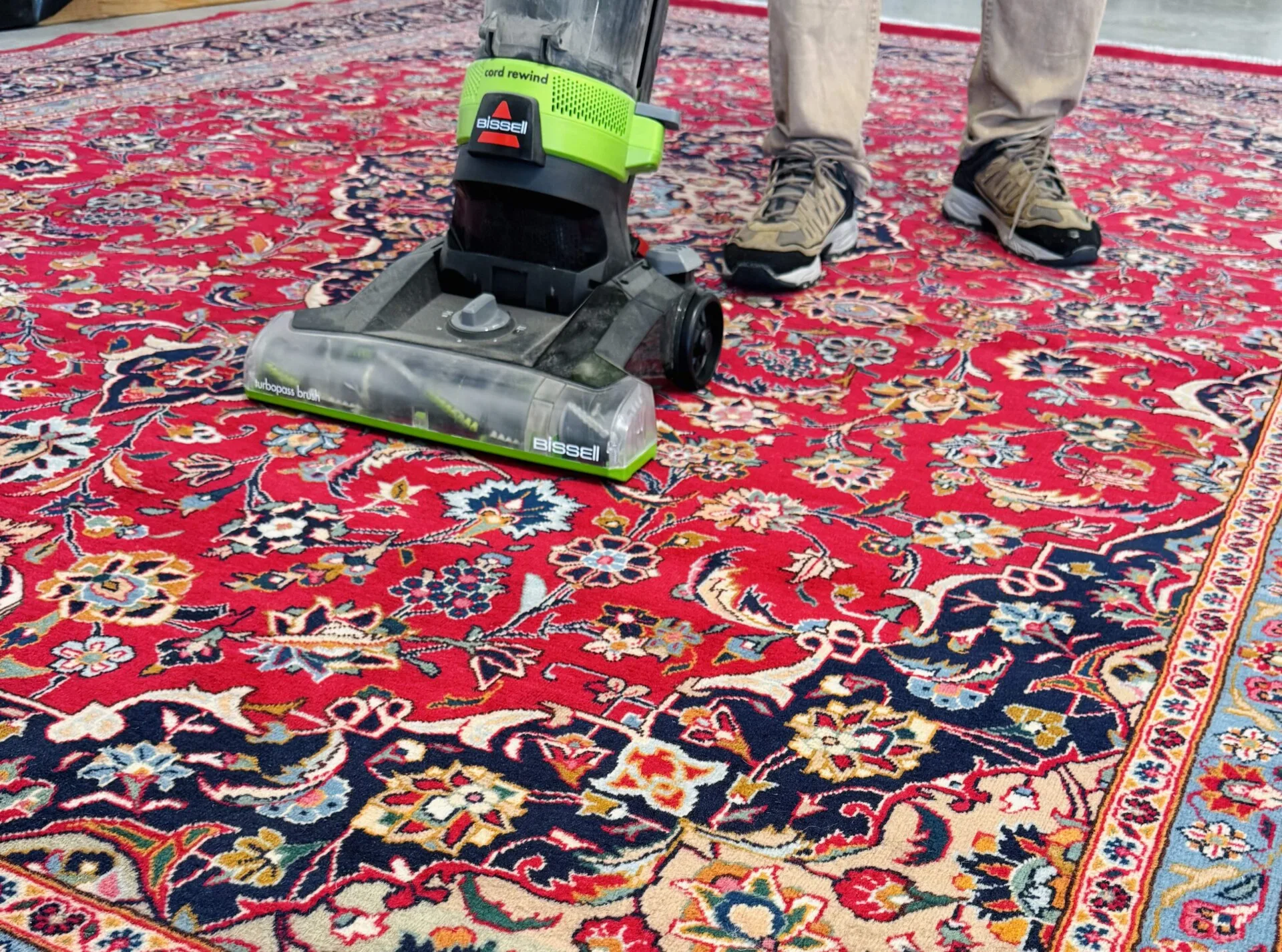 vacuuming